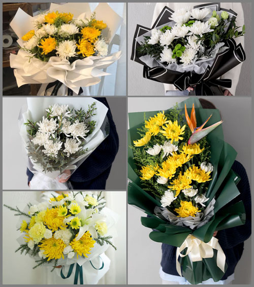 山东青岛莱西市梅花山街道南七格庄村白事花束代送